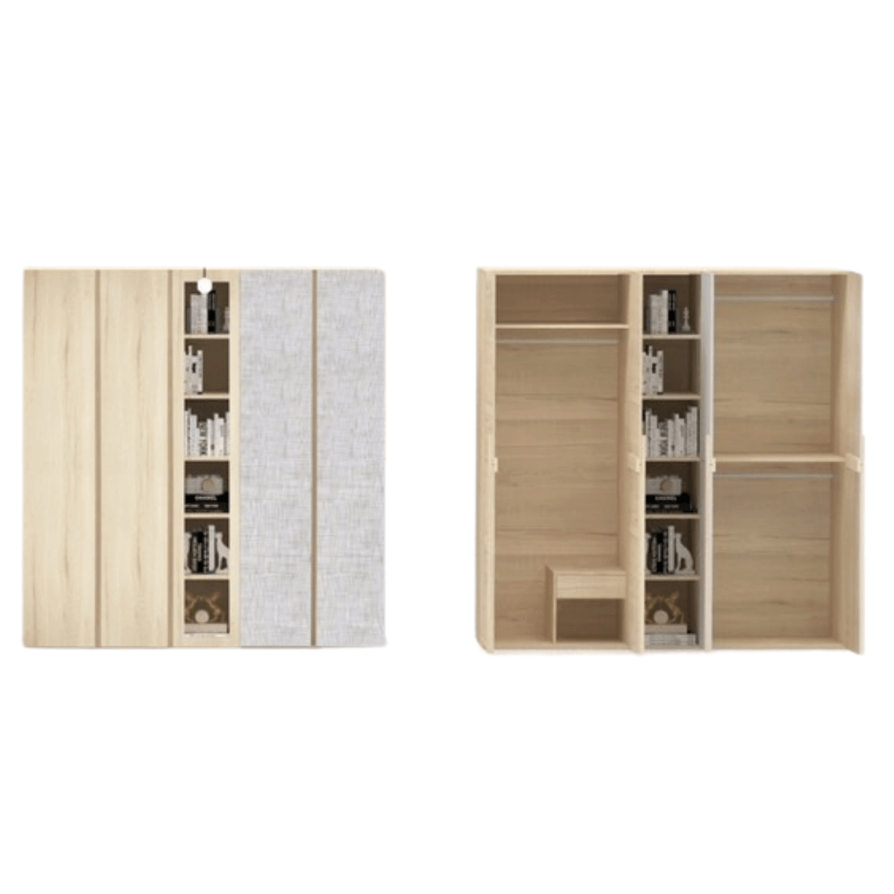 ชุดห้องนอน + ที่นอน PVC 6 ฟุต WISDOM DESIGN FURNITURE รุ่น ODINEY สีโคโค่นัท_4
